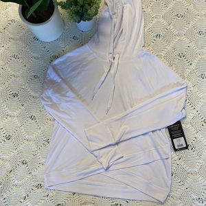 NWT White active hoodie size L